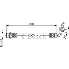 BOSCH 1987476113 - BOSCH TOYOTA шланг гальм. задн. лівий RAV 4 IІ 00-