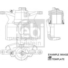 Febi Bilstein 178061 - FEBI  VW гальмівний супорт задн.лів. Golf V-VI-Plus. SKODA .AUDI