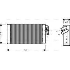Ava Quality Cooling AI6052 - Теплообмінник, система опалення салону