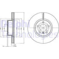 Delphi BG9108 - DELPHI BMW гальмівний диск. передн.X3 10-