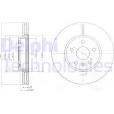 Delphi BG4189C - DELPHI OPEL диск гальмівний передній ".17". Insignia 08-