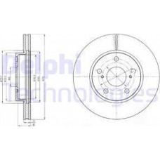 Delphi BG4232 - DELPHI TOYOTA гальмівний диск передн. Auris 07-