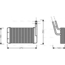 Ava Quality Cooling FD6132 - Теплообмінник, система опалення салону