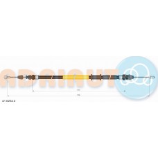 Adriauto 41.0224.2 - ADRIAUTO RENAULT трос ручного гальма задн. прав.-лів. Master 2.3 10- 1730mm
