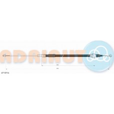 Adriauto 47.0214 - ADRIAUTO SKODA трос ручного гальма лів.-прав.Roomster 06-  1882-1070mm