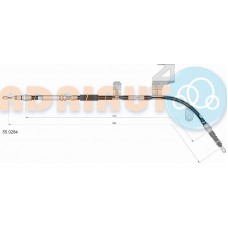 Adriauto 55.0284 - Трос ручного гальма Volkswagen PASSAT B5. 3B2 задн. лів. вир-во Adriauto