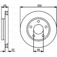 BOSCH 0986479463 - BOSCH диск гальм. задн. AUDI A4 -00