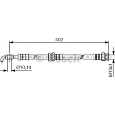 BOSCH 1987481445 - BOSCH  MAZDA шланг гальмівний передн.626 -02