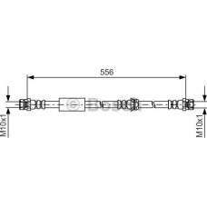 BOSCH 1987481593 - BOSCH шланг гальм. передн. AUDI TT -14