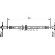 BOSCH 1987481006 - BOSCH DB гальмівний шланг передній VITO 03-