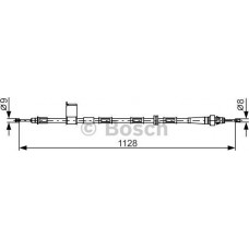 BOSCH 1987482363 - BOSCH трос ручного гальма прав. JEEP Grand Cherokee -07