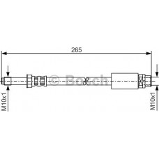 BOSCH 1987476359 - Гальмівний шланг BMW 114d-135i E81. F20. 316-340 E90. F30. X1 E84 R