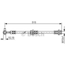 BOSCH 1987476376 - BOSCH NISSAN шланг гальмівний передн. прав. X-Trail 01-