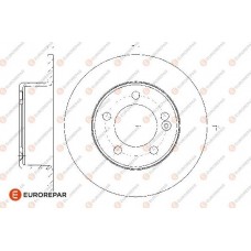 EUROREPAR 1667855080 - EUROREPAR 8708309198 ДИСК ГАЛЬМ?ВНИЙ ЗАДН?Й 2ШТ.