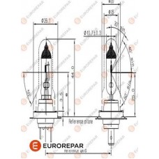 EUROREPAR 1616431480 - Лампа розжарювання, фара дальнього світла