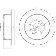 Cifam 800-1542C - CIFAM TOYOTA Тормозной диск задн. Lexus RX 03-