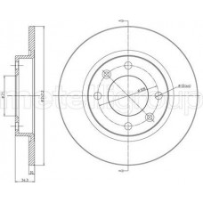 Cifam 800-217 - CIFAM PEUGEOT Тормозной диск задний 405