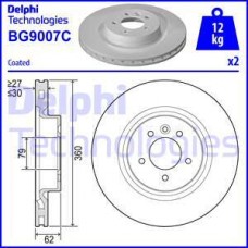 Delphi BG9007C - DELPHI LANDROVER диск гальмівний передн.лакірів.! Range Rover Sport 05-