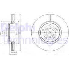 Delphi BG4236C - DELPHI TOYOTA гальмівний диск передн.Avensis 08-