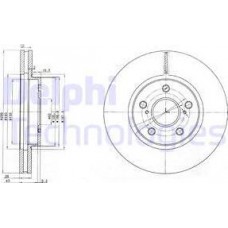 Delphi BG3735 - DELPHI TOYOTA диск гальмівний перед. вентил. Camry 01-