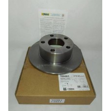 Dafmi TD481 - DAFMI VW Диск тормозной задн. VW Passat. AUDI 100-A6. VW Passat SKODA Superb 245mm