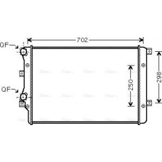Ava Quality Cooling VNA2206 - Радіатор, система охолодження двигуна
