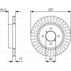 BOSCH 0986479U93 - BOSCH CHERY Диск гальмівний передній Kimo 1.3 07-