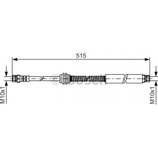 BOSCH 1987481447 - BOSCH шланг гальм. CADDY III -15