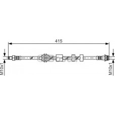 BOSCH 1987481425 - BOSCH шланг гальмівний передн. FORD Mondeo -14