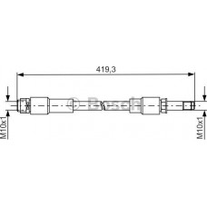 BOSCH 1987481674 - BOSCH гальмівний шланг задн. W176. W246. C117