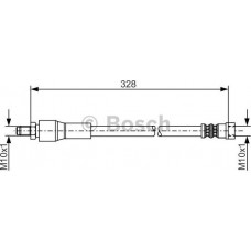 BOSCH 1987481001 - BOSCH DB гальмівний шланг задній VITO 03-