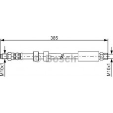 BOSCH 1987481117 - BOSCH  VOLVO гальмівний шланг передн. V 70 I 95-