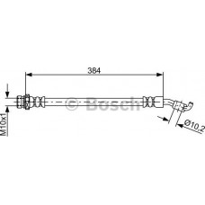 BOSCH 1987481884 - Гальмівний шланг HYUNDAI-KIA Tucson-ix35-Sportage RL 2.0-2.4 10>>