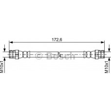 BOSCH 1987481737 - BOSCH шланг гальм. задн. VW UP -20