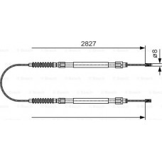 BOSCH 1987482006 - Тросовий привод, стоянкове гальмо