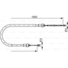 BOSCH 1987482233 - Трос. стояночная тормозная система