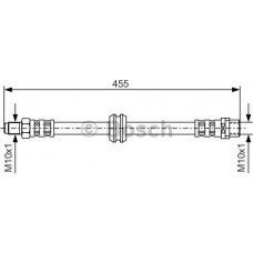 BOSCH 1987476444 - BOSCH BMW шланг гальмівний передн. л-п E36