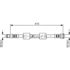 BOSCH 1987476650 - BOSCH шланг гальмівний передн. BMW 5-serie E39 440mm