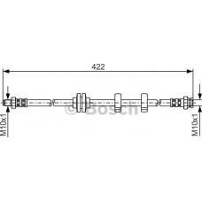 BOSCH 1987476346 - BOSCH шланг гальмівний ALFA 147