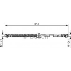 BOSCH 1987476325 - BOSCH шланг гальм. передн. VW Toaureg. AUDI Q7. PORSCHE Cayenne 02-