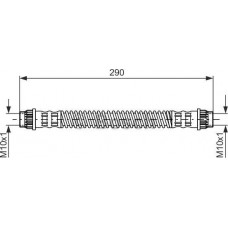 BOSCH 1987476702 - BOSCH  RENAULT шланг гальмівний задній Megane 96-