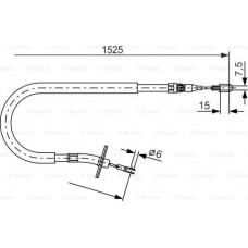 BOSCH 1987477858 - BOSCH DB трос ручного гальма SPRINTER 97 1525 1350 лів.