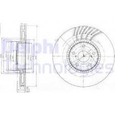 Delphi BG9012 - DELPHI Тормозной диск пер. пр. Lexus GS 05-