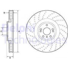 Delphi BG9185C - DELPHI диск гальм. передн. DB GL166 -18