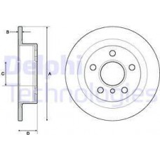 Delphi BG4706C - DELPHI MINI Гальмівний диск MINI F55 Cooper S 13-