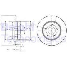 Delphi BG3326C - DELPHI DB диск гальмівний задній W124-202-203-210 2789