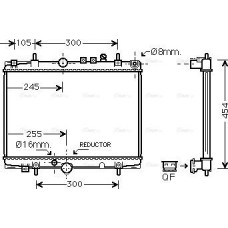 Ava Quality Cooling PE2235 - Радіатор, система охолодження двигуна
