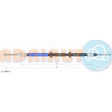 Adriauto 41.0280.1 - Трос ручного тормоза правий 1525мм-1235мм RENAULT KANGOO 1.6-1.9D 10.01-