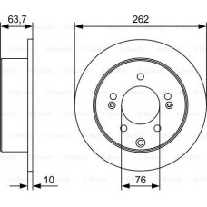 BOSCH 0986479W12 - Диск гальмівний HYUNDAI-KIA K3-Soul-Yue Dong-i30-Elantra R 1.6-2.0 08>>