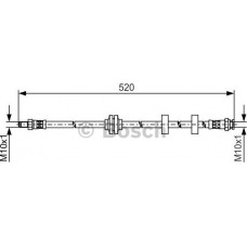 BOSCH 1987481495 - BOSCH шланг гальмівний передн. FIAT DOBLO Cargo 01-